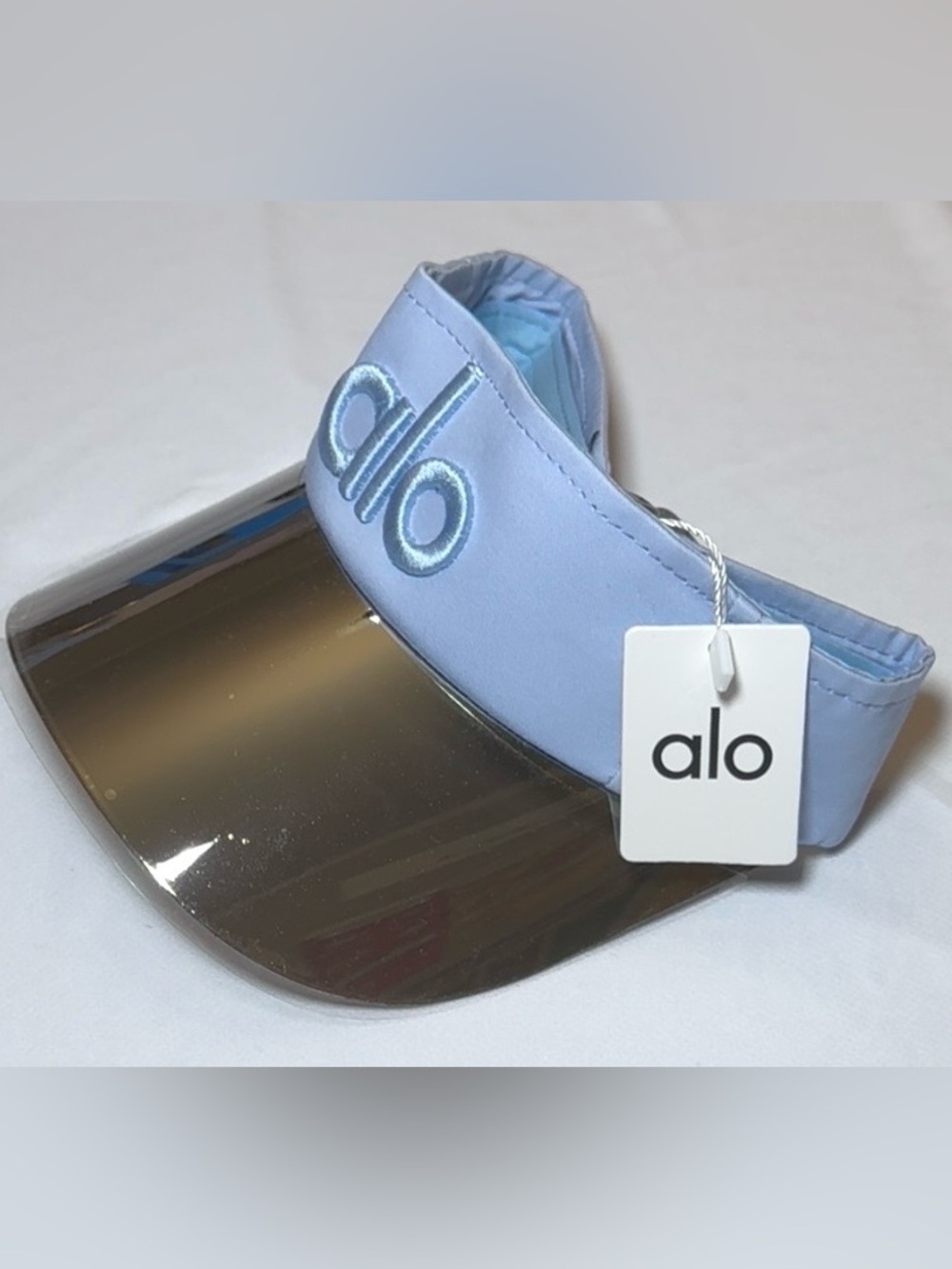 ALO Yoga Dusty Blue Visor with Tinted Shield